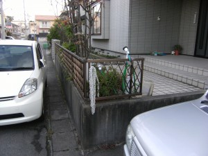 駐車スペースを増やし、自転車小屋が欲しい 新潟市S様邸