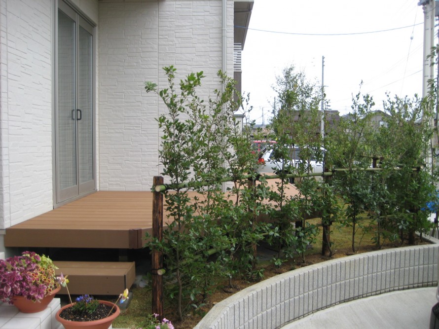 庭でひと時を楽しむツール　新潟市Ｈ様邸